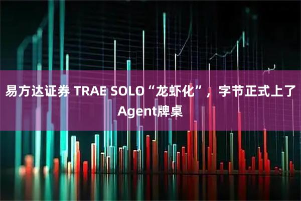 易方达证券 TRAE SOLO“龙虾化”，字节正式上了Agent牌桌